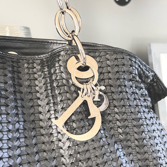 Christian Dior Woven Soft Lady Dior Tote & Matching Wallet! - Picture 3 of 12